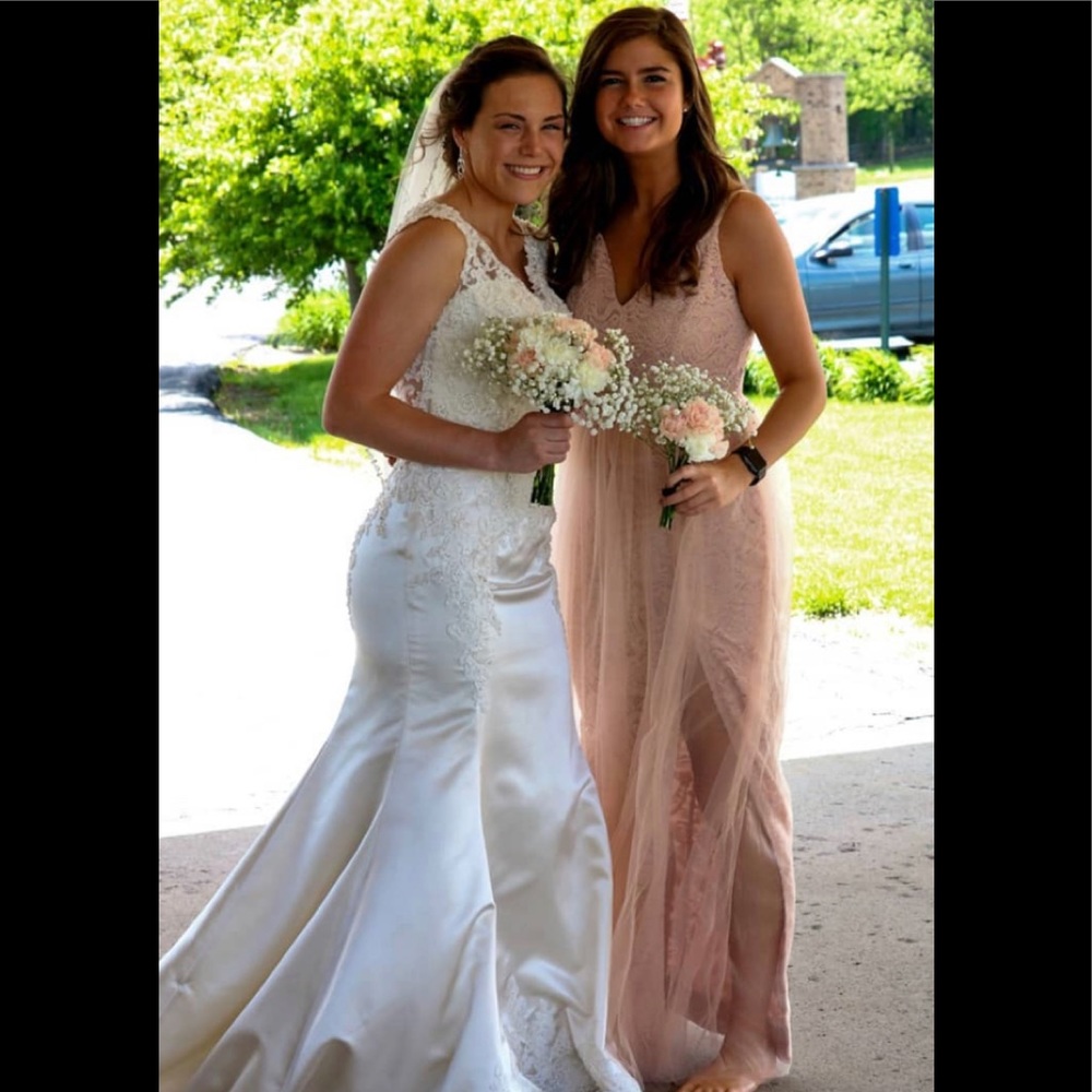 Peach Windsor Bridesmaid dress